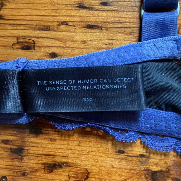 Navy Lace Bra - Picture 3 of 4